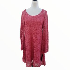 NWT Massini Rose lace slip dress